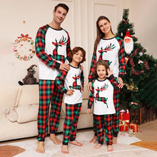 Load image into Gallery viewer, Christmas Deer Plaid Cozy Pajamas