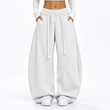Load image into Gallery viewer, Women’s Oversized Barrel-Leg Wide-Leg Sweatpants with Pockets