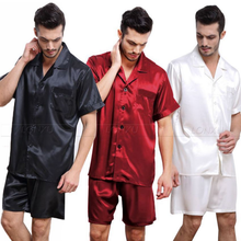 Load image into Gallery viewer, Men's Silk Nightwear Pajama Set
