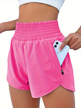Load image into Gallery viewer, Women's High-Waisted Running Shorts with Pockets
