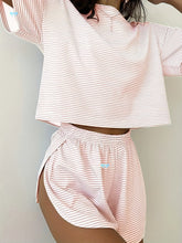 Load image into Gallery viewer, Women's Soft Polyester Blend Two-Piece Shorts Set
